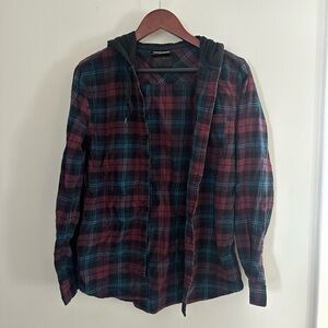 Plaid hooded biggie smalls vintage remastered button up